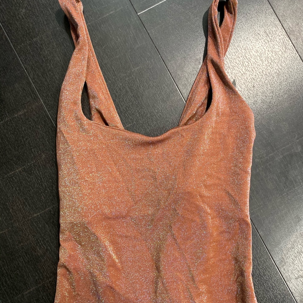 REVOLVE Iridescent Copper Bodysuit - Picture 3 of 7